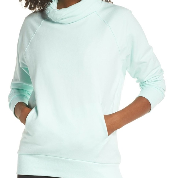 Zella Tops - Zella Cowl Neck Pullover Fleece Sweatshirt